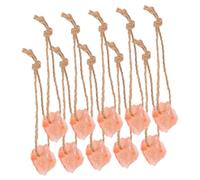 GETAJGHSD 10pcs Pink Salt Lick Blocks with Rope Mineral Salt Chew for Horses Cattle Deer Goats Small Pets for Livestock Feeding and Outdoor Wildlife Support