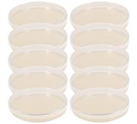 GETAJGHSD 10Pcs Prepoured Nutrient Agar Petri Plates 9Cm Microbial Culture Dishes Laboratory Experiment Supplies with Triple-Layer Packaging for Scientific Research