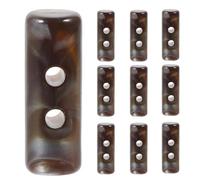 GETAJGHSD 10pcs Resin Sew-on Coat Toggle Buttons for Blouses and Jackets, Unique Imitation Horn Design, Mix and Match Stylish Closure Buttons for Outerwear