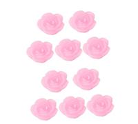 GETAJGHSD 10pcs Rose Floating Candles Romantic Paraffin Wax Tea Light for Pool Party Decoration Elegant Floral Design for Valentine Day Special Events