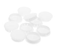 GETAJGHSD 10pcs Round Plastic Plugs Screw Hole Cover Door Cabinet Shelf Pegs Bumper Plugs for Furniture Hole Plugging