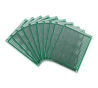 GETAJGHSD 10pcs Solderable Double Sided Pcb Board 6x8cm Green Resin Fiberglass Circuit Board for DIY Electronic Project and Soldering Experiments Circuit Supplies