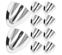 GETAJGHSD 10pcs Stainless Steel Marine Vent Covers for Cable Interfaces and Air Vent Connections, Space-saving Design, Reduces Condensation, Suitable for Deck and Bulkhead Use on Boats