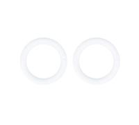 GETAJGHSD 10pcs White Foam Christmas Wreath Rings for Crafting, Creative round Donut Ornaments, Can Be Glued, for Celebrating Winter at Home