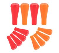 GETAJGHSD 12pcs Archery Rubber Blunt Tips for Arrows, Soft Red and Orange Arrowheads with Blunt End, Made of Rubber for Reducing Injury Risk and Easy, for Archery Training and Home