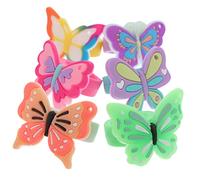 GETAJGHSD 12Pcs Butterfly Rings for Colorful Cartoon Party Favors and Safe for Birthdays Creative Educational Fun for Celebrations