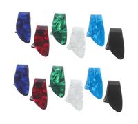 GETAJGHSD 12PCS Celluloid Guitar Flat Picks for Fingerstyle Acoustic Guitar Banjo Ukulele Harp Bass Players Durable Thumb Finger Picks with Enhanced Tone and Control