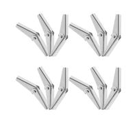 GETAJGHSD 12pcs Galvanized Iron Toggle Bolt Wings Heavy Duty Drywall Anchors with Wing Nuts for DIY Projects and On-the-go Repairs, Resistant to Break and Easy to Carry