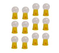GETAJGHSD 12pcs Gasket Machine Candy Machine Mini Machine Candy Machine for Shape Gum Balls Machine Gumball Machines Funny Vending Candy Grabber Gumball Machine Party Yellow