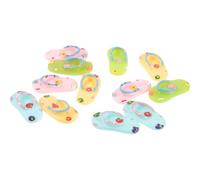 GETAJGHSD 12pcs Miniature Cartoon Slipper Charms for DIY Crafts