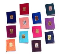 GETAJGHSD 12Pcs Miniature Dollhouse Books Tiny Models for Dollhouse Decoration Plaything for Parties and Creative Scenes Lightweight and Safe Design