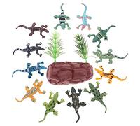 GETAJGHSD 12pcs Miniature Model Set Educational Animal Figurines for Early Learning and Desktop Decoration Vinyl for Exploring Nature