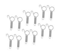 GETAJGHSD 12Pcs Stainless Steel Spring Finger Hooks for Rabbit Cage Door Latch Pet Cage Fixing Hooks for Indoor Use Easy to Install Preventing Animal Escape
