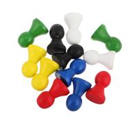 GETAJGHSD 12pcs Wooden Chess Pieces for Board Games Game Pieces for Checkers Flight Chess Smooth Finish Tabletop Accessories for Family Gatherings Endless Fun