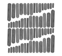 GETAJGHSD 140pcs Woodruff Key Assorted Collection Parallel Drive Key Stock Stainless Steel round Ended High Strength Reliable Keyway Engagement for Machinery Repairs and Marine Machinery