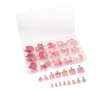 GETAJGHSD 150pcs Reusable Press on Toe Nails with Box, Square French Tips for Toes, Comfortable Wear, Minimizing Risk of Pressing or Shifting, for Vacations and Daily Commutes, Plastic