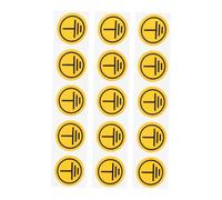 GETAJGHSD 15pcs Ground Connection Safety Stickers Self Adhesive Electrical Ground Decals for Machinery Warning Labels for Equipment Safety Accident Prevention Signs
