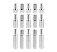 GETAJGHSD 15pcs Tire Valve Extenders Set with Copper Chrome Plating, Corrosion Resistant Wheel Valve Caps in Multiple Lengths 19mm 27mm 39mm for Personal Garage Use and Professional