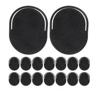 GETAJGHSD 16pcs Men Pocket Slick Combs with Oval Hair Brush Head and Hand Wear Design Gentle Scalp Massager and Shampoo Scrub Brush with Secure Grip for Travel and Office Use