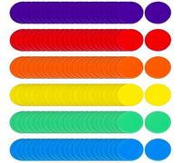 GETAJGHSD 180Pcs Colored Counting Discs for Poker Bingo Party Games Chips Blue Red Yellow Green Purple Orange for Educational Counting Family Fun