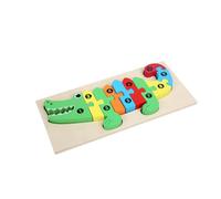 GETAJGHSD 1Set Jigsaw Educational Preschool Plaything for Wooden Puzzle Enhancing Hand Eye Coordination Divergent Thinking for Early Learning Fun