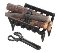 GETAJGHSD 1Set Mini Firewood Rack Small Firewood Model for Dollhouse Decor Unique Fireplace Accessories Vintage Design for Miniature Log Fire Scenes and Collectors