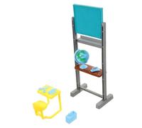 GETAJGHSD 1Set Scale Realistic Chalkboard Desk Model for Mini House Decor for DIY Projects and Miniature Crafts