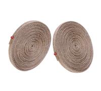 GETAJGHSD 2 Rolls Natural Jute Burlap Ribbon Twine String 11 Yards Each Rustic Brown Twine for Crafts Wedding Ceremonies Outdoor Versatile Decoration with Natural Material