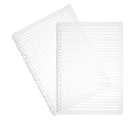 GETAJGHSD 2 Sets Clear Plastic Line Drawing Stencils Spacing Ruler for Calligraphy Writing Sketching DIY Drawing Template Tool for Journaling Technical