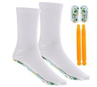 GETAJGHSD 2 Sets Reflexology Socks with Seamless Design and Breathable Elastic Fiber Material, Including Acupressure Pen for Effective Foot Massage and Relief, for Household Relaxation