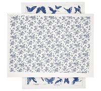 GETAJGHSD 2 Sheets Professional Ceramic Clay Transfer Paper Pottery Underglaze Decals for DIY Decorating Clay Pottery with Traditional Blue Floral Patterns Easy Water-Activated Application