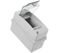 GETAJGHSD 2-way power distribution box with transparent window, IP65 waterproof enclosure, circuit breaker protection box for workshop and indoor use