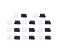 GETAJGHSD 20 Pack USB Type C Female and Male Dust Protection Plugs Black | Plastic Covers for USB-C Ports, Shield against Liquid and Dust, Easy Fitting and Removal for Type-C Devices