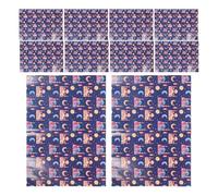 GETAJGHSD 20 Sheets Ramadan Muslim Celebration Wrapping Paper with Moon Star Mosque Print, Coated Paper, Smooth Surface, DIY Friendly Crafting for Family Gatherings and Party Favors, Eid