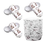 GETAJGHSD 200pcs High Temperature Resistant Cupcake Paper Liners and Baking Cups Set, Food-Grade Pet Cake Holders and Boat Windmill Designs, Suitable for Party and Home Baking