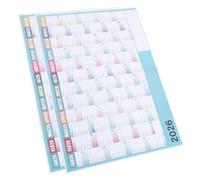 GETAJGHSD 2026 Large Wall Calendar 2pcs Set - Green Jumbo Annual Planner 29 by 21 - Yearly Schedule Organizer for Home, Office School Wall Planning