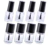GETAJGHSD 20pcs 5ml Nail Polish Bottles with Brush Refillable round Glass Containers for Nail Art Mini Empty Bottles for Travel