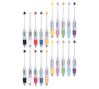 GETAJGHSD 20pcs DIY Pens Colored Ink Pens 0.7mm Retractable Easy Assembly 4 in 1 Plastic Ballpoint for School Random Color