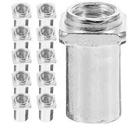 GETAJGHSD 20Pcs M6 Tom Lug Swivel Nuts 6Mm Inner Diameter Silver Drum Spare Parts for Snare Drum and Hardware Accessories