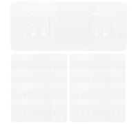 GETAJGHSD 20pcs Rack Storage Hook Kitchen Rack Stickers 5.50x2.36x0.39in PVC Waterproof Good Load Bearing Home DIY Wall Sticking Hook Bathroom Supply