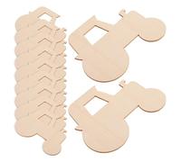GETAJGHSD 20pcs Unfinished Wooden Chips Tractor Shaped DIY Graffiti Wooden Chips Beige Wood Stimulates Imagination Safe to Use