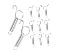 GETAJGHSD 24pcs Metal Finger Spring Latch Hooks for Pet Cages Cage Door Locks with Strong Spring Mechanism Compatible with Rabbit Bird Guinea Pig Small Animal Doors Secure Closure