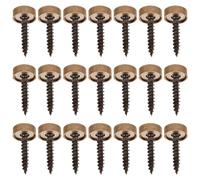 GETAJGHSD 24pcs Mm Brass Mirror Screw Caps with Decorative Cover Self-tapping Screws for Cabinetry and Wall and Improves Aesthetics for Assembling and Retrofitting