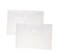 GETAJGHSD 24pcs Transparent Clear Document Folder with Snap Button Plastic Envelope Storage Bags for Secure Paperwork Organization and Easy Document Viewing
