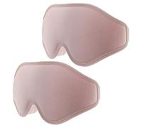 GETAJGHSD 2pcs 3D Contour Sleep Mask for Sleeping with Ergonomic Design and Memory Foam Material, Adjustable Strap for Comfortable Light Block-Out, for Travel and Office Use