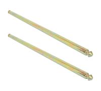 GETAJGHSD 2pcs 55cm Galvanized Metal Trash Bin Axle Replacement, Outdoor Garbage Can Shaft Part for Waste Container Wheel Assembly, Sturdy Garbage Bin Storage Accessories