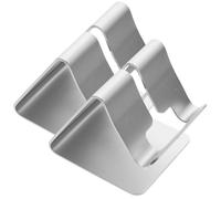 GETAJGHSD 2pcs Aluminium Alloy Cell Phone Stand Holder for Smartphones and E-readers, Lightweight and Sturdy Desktop Tablet Holder, for Daily Life and Office Use, Silver