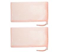 GETAJGHSD 2Pcs Ballet Pointe Shoe Mesh Drawstring Storage Bag Lightweight Polyester for Dance Shoes, Suitable for Women and Sports Usage