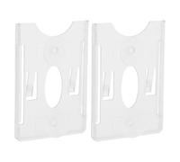 GETAJGHSD 2pcs Car Parking Permit Card Holder Suction Mount for Windshield, License and Toll Pass Holder, Vehicle Access Permit Suction Cup Bracket for Driving and Bus Cards