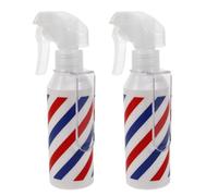 GETAJGHSD 2Pcs Continuous Hair Spray Bottle Refillable Fine Mist Mister for Hair Styling Barber and Plant Care 120Ml Red Blue Striped
